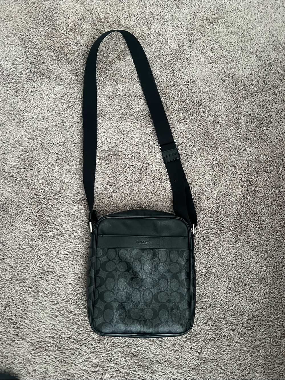 CoachWorld Black Signature Crossbody Bag - Picture 5 of 7